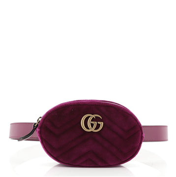 Gucci GG Marmont Belt Bag Matelasse Velvet