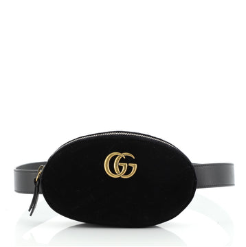 Gucci GG Marmont Belt Bag Matelasse Velvet