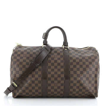 Louis Vuitton Keepall Bandouliere Bag Damier 45