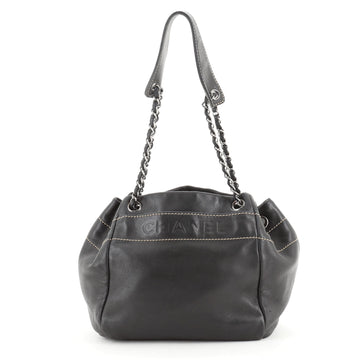 Chanel Lax Accordion Tote Leather Medium