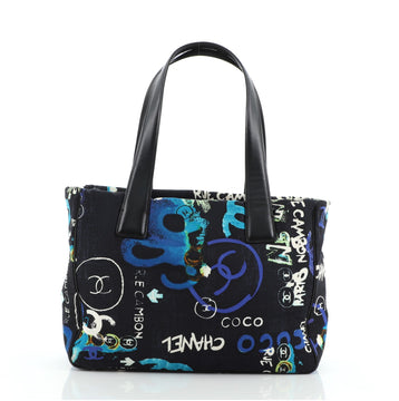 Chanel Graffiti Tote Printed Canvas Medium