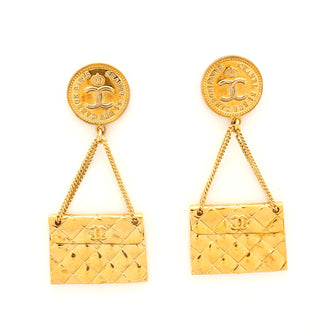 Chanel 31 Rue Cambon Flap Bag Clip-On Earrings Metal