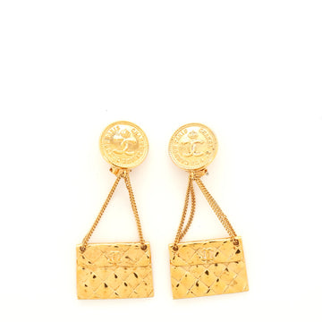 Chanel 31 Rue Cambon Flap Bag Clip-On Earrings Metal