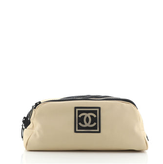 Chanel Sport Double Zip Pouch Nylon Large
