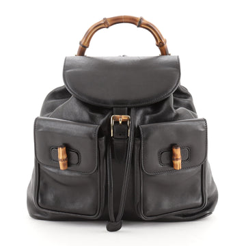 Gucci Vintage Bamboo Backpack Leather Medium