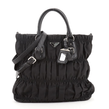 Prada Gaufre Convertible Tote Tessuto Medium