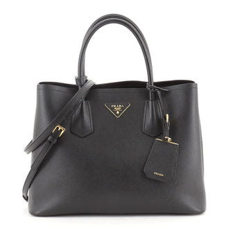 Prada Cuir Double Tote Saffiano Leather Medium