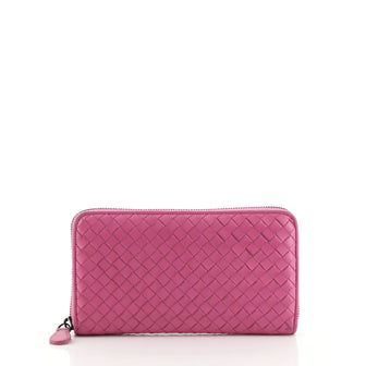 Bottega Veneta Zip Around Wallet Intrecciato Nappa Long
