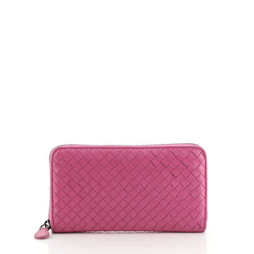Bottega Veneta Zip Around Wallet Intrecciato Nappa Long