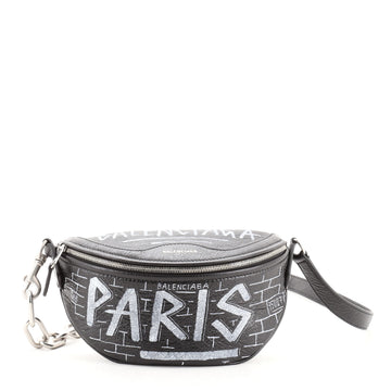Balenciaga Graffiti Souvenir Belt Bag Leather XXS