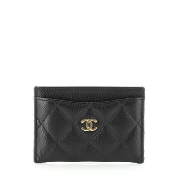 Chanel Classic Card Holder Quilted Caviar