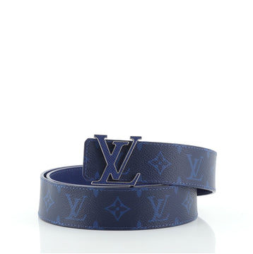 Louis Vuitton LV Initiales Reversible Belt Monogram Taigarama Wide