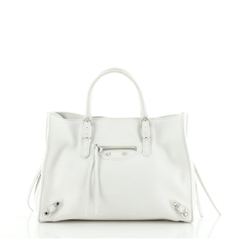 Balenciaga Papier A6 Zip Around Plate Bag Leather