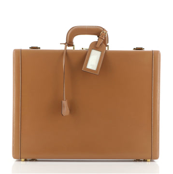 Hermes Vintage Attache Briefcase Box Calf