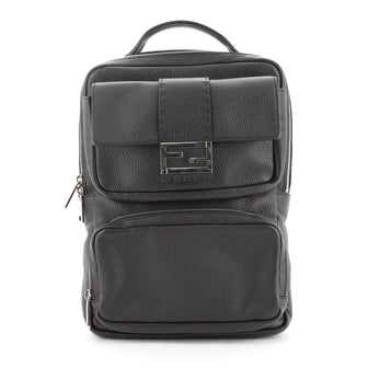 Fendi Selleria Baguette Pocket Zip Backpack Leather Medium