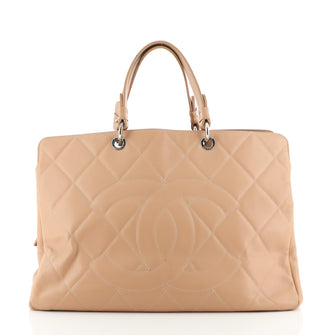 Chanel Timeless CC Soft Zip Tote Quilted Caviar XL