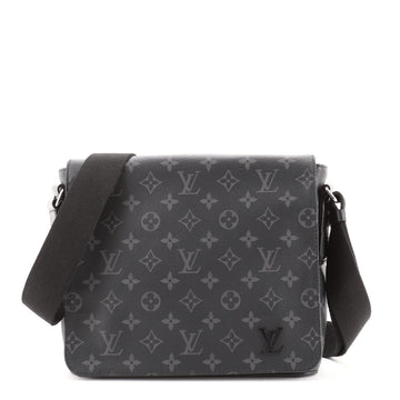 Louis Vuitton District Messenger Bag Monogram Eclipse Canvas PM