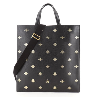 Gucci Convertible Soft Open Tote Printed Leather Tall