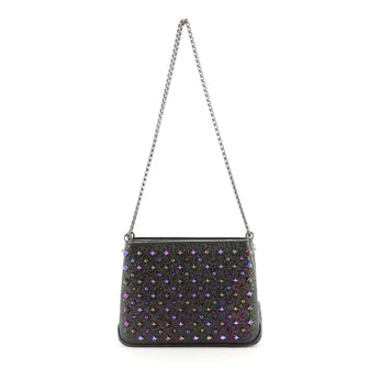 Christian Louboutin Triloubi Chain Bag Spiked Leather Small