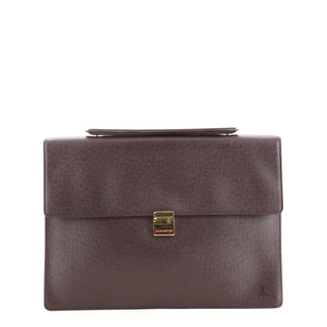 Louis Vuitton Porte-Documents Angara Handbag Taiga Leather