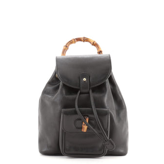 Gucci Vintage Bamboo Backpack Leather Mini
