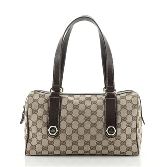 Gucci Charmy Boston Bag GG Canvas Small