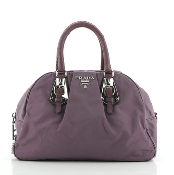 Prada Convertible Dome Satchel Tessuto with Saffiano Leather Medium