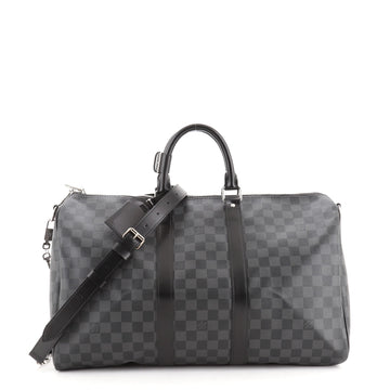 Louis Vuitton Keepall Bandouliere Bag Damier 45