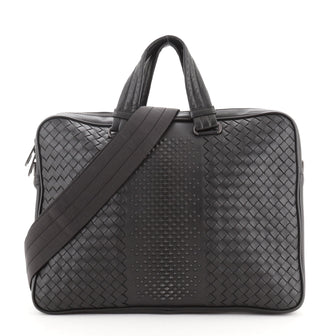 Bottega Veneta Convertible Zip Briefcase Studded Intrecciato Nappa Large