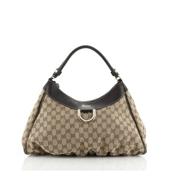 Gucci D Ring Hobo GG Canvas Large