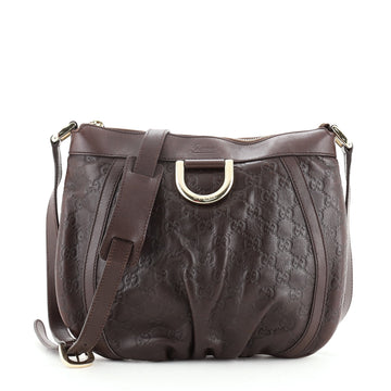 Gucci D Ring Messenger Bag Guccissima Leather Small