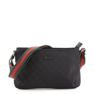 Gucci Web Strap Messenger Bag GG Canvas Small