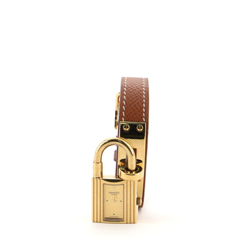 Hermes Kelly Quartz Watch Plated Metal and Leather 20