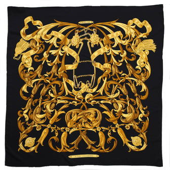 Hermes Le Mors A La Conetable Scarf Printed Silk 90