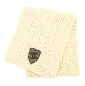Chanel Scarf Knit Wool with Applique