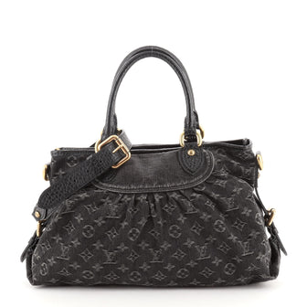 Louis Vuitton Neo Cabby Handbag Denim MM