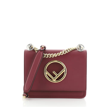 Fendi Kan I F Shoulder Bag Leather Small