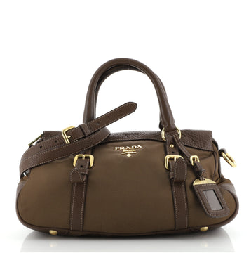 Prada Convertible Belted Satchel Tessuto and Leather Small