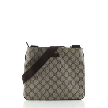 Gucci Zip Top Messenger Bag GG Coated Canvas Small