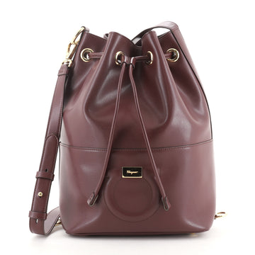 Salvatore Ferragamo City Bucket Bag Leather Medium