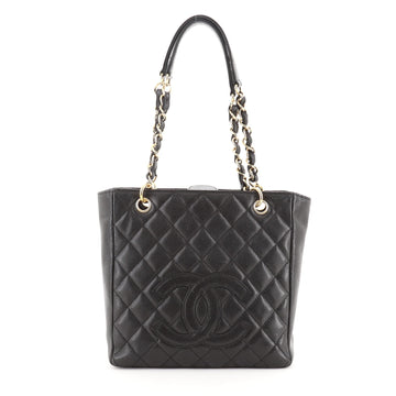 Chanel Petite Shopping Tote Quilted Caviar