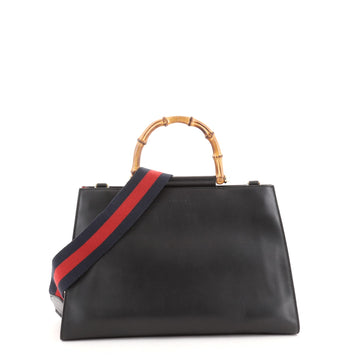 Gucci Nymphaea Top Handle Bag Leather Medium