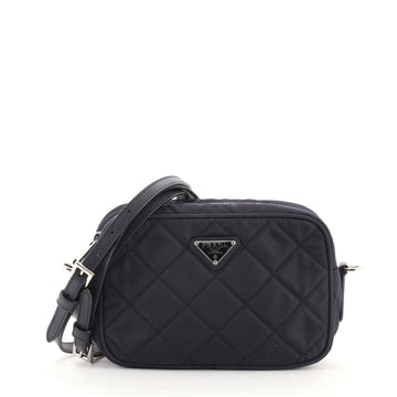 Prada Crossbody Bag Quilted Tessuto Small