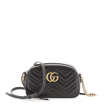 Gucci GG Marmont Shoulder Bag Matelasse Leather Small