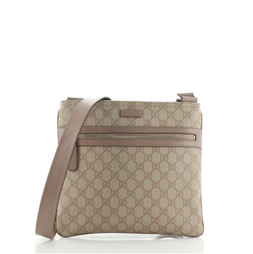 Gucci Flat Messenger Bag GG Coated Canvas Medium