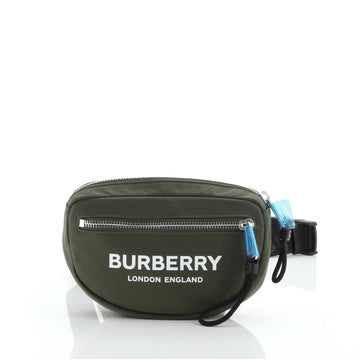 Burberry Logo Cannon Bum Bag Printed Nylon Small