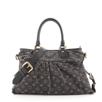 Louis Vuitton Neo Cabby Handbag Denim MM