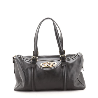 Gucci Britt Boston Duffle Bag Leather Large