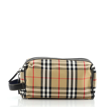 Burberry Cosmetic Pouch Vintage Check Canvas