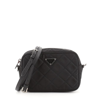 Prada Crossbody Bag Quilted Tessuto Small